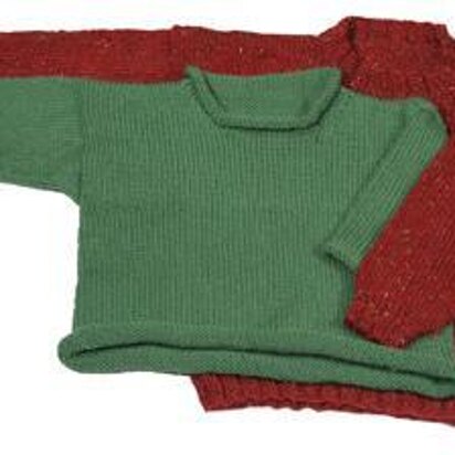 Easy Child's Pullover - Straight Needle Version