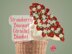 Strawberry Crochet Flower Bouquet Blanket