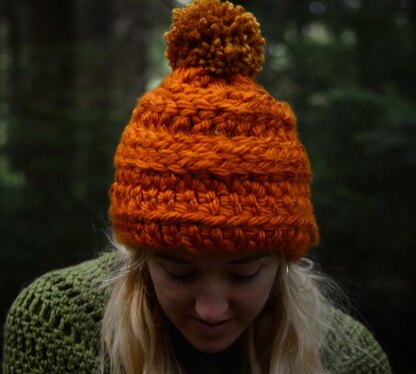 Crochet chunky woodland hat