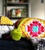 Sideways Granny Square Pillow