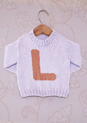 Intarsia - Letter L Chart - Childrens Sweater