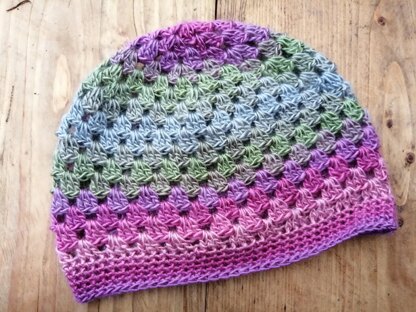 Easy Boho Granny Stitch Hat