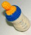 Baby feet and bottle knitting pattern