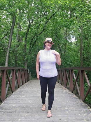 Wenonah Filet Crochet Top