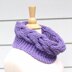 Horseshoe cable chunky cowl