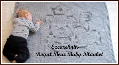 Royal Bear Baby Blanket