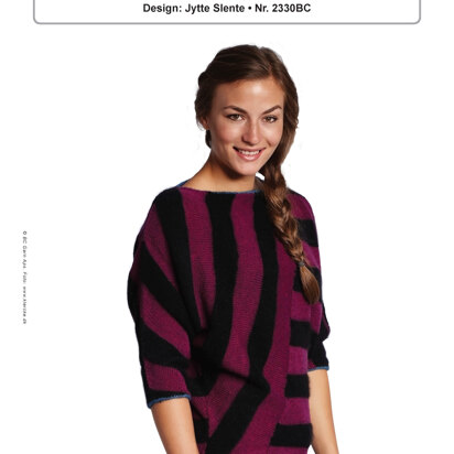 Stripy-Stripes Jumper in BC Garn Semilla Fino & Angora Fino - 2330BC - Downloadable PDF