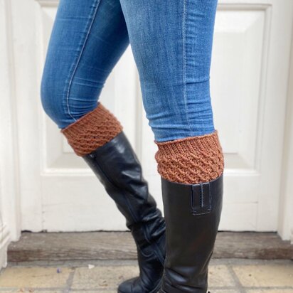 Delicate Tweed Crochet Boot Cuff