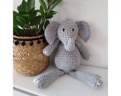 Nelly the Elephant Crochet Toy Pattern