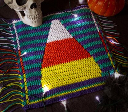 Halloween Mosaic Square - Candy Corn