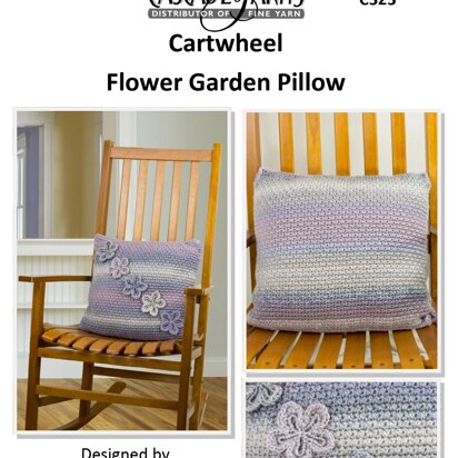 Flower Garden Pillow in Cascade Yarns Cartwheel - C323 - Downloadable PDF