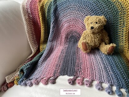 OmbRainbow Blanket pattern by Melu Crochet