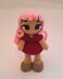 Red Rainbow Crochet Doll Pattern 3 Levels in 1