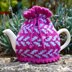 Boysenberry Fair Isle 2 Cup Teapot Cosy Knitting Pattern