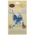 Crystal Art Blue Butterfly, 10x15cm Card Diamond Painting Kit