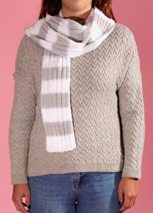 Paintbox Yarns Frosty Chunky Scarf PDF (Free)