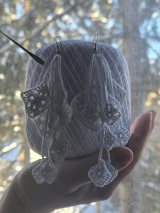 Granny square earrings pattern