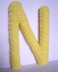 Capital N Alphabet Letter Pattern