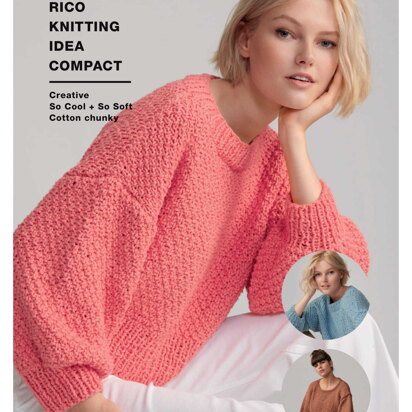 Short + Long Sleeved Sweaters in Rico Creative So Cool & So Soft Cotton Chunky - 1098 - Downloadable PDF