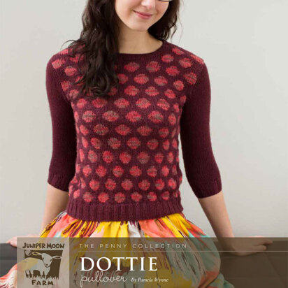 Dottie Pullover in Juniper Moon Farm Findley DK and Findley DK Dappled - Downloadable PDF