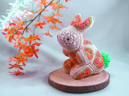 African Flowers Hanry the Bunny