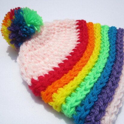 Rainbow Cloud Hat.