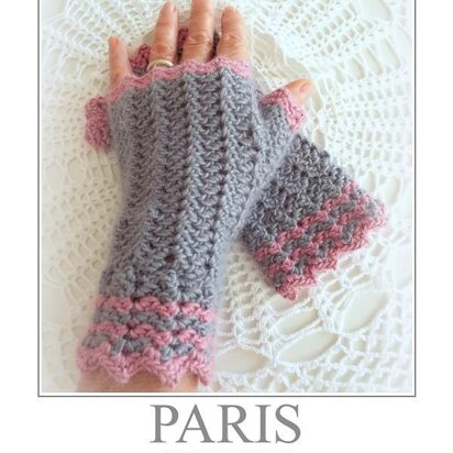 Crochet Mittens PARIS (UK)