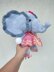 Elephant amigurumi crochet pattern