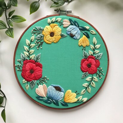 Ring of Posies Embroidery Pattern