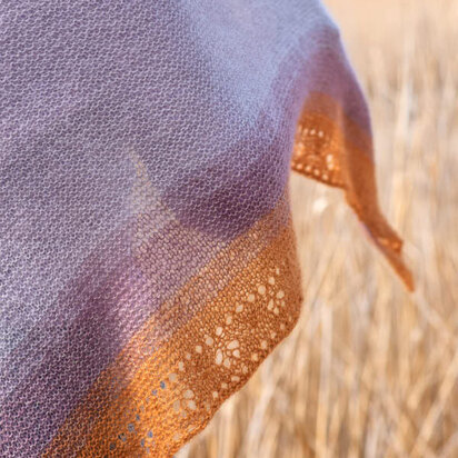 Kiania Shawl in Berroco Aerial - Downloadable PDF