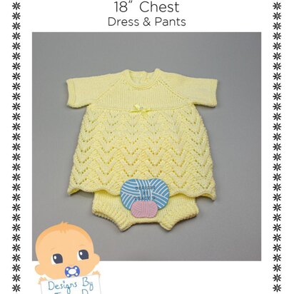 Sunshine Baby Dress 18 inch chest knitting pattern