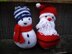 Santa and Snowman Stocking Filler Toys