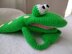 Giuseppe frog, amigurumi hand puppet