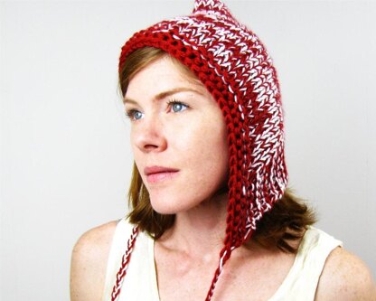 2 color Knit Pixie Hat