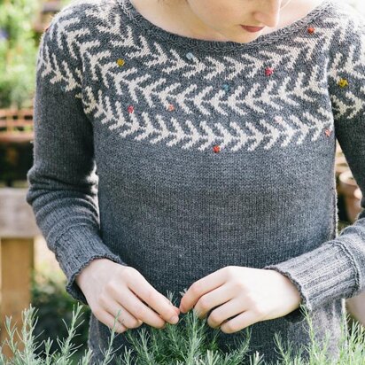 Branches & Buds Pullover - knitting pattern
