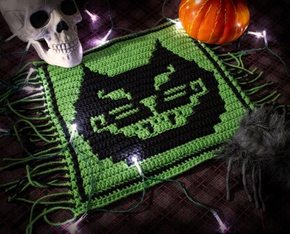 Halloween Mosaic Square - Cheshire Cat