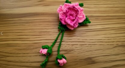 3D Crochet Flower Bag Charm & Keychain Pattern (PDF + Video Tutorial)