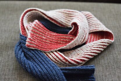 American Flag Brioche Scarf