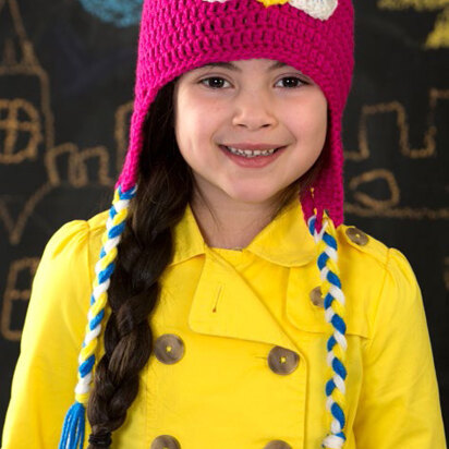 Hootin' Owl Hat in Red Heart Super Saver Economy Solids - LW4741 - Downloadable PDF