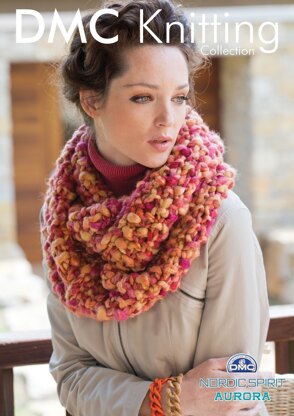 Cowl Neck Scarf in DMC Nordic Spirit Aurora - 15158L/2