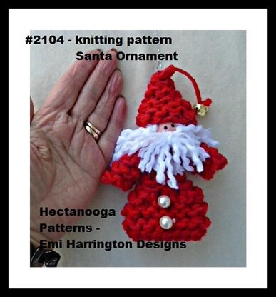 2104k - Santa Ornament