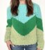 Chevron Raglan Pullover