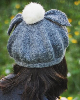 Gray Rabbit Beret