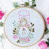 Tamar Cloud Raining Hearts Embroidery Kit - 6in