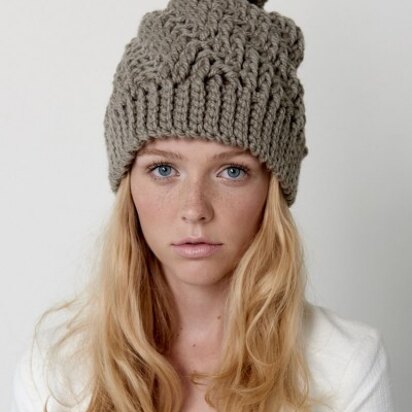 Stepping Texture Hat in Bernat Softee Chunky