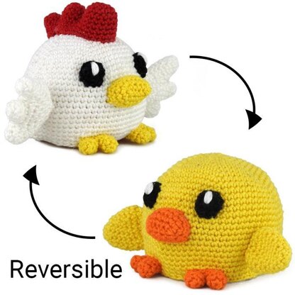 Reversible Chick(en) Amigurumi