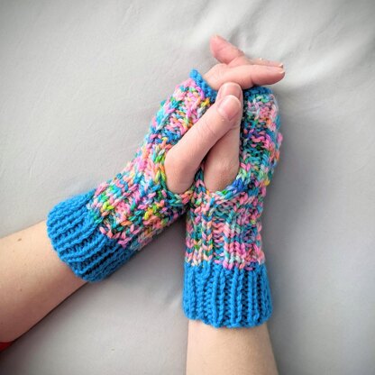 Simple Fingerless Mittens