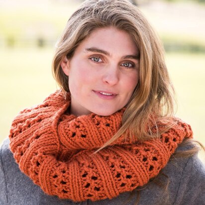 Double Lace Rib Cowl #702