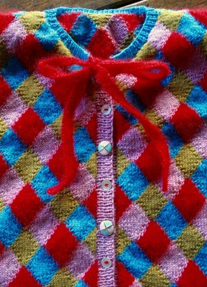 Harlequin Christmas Cardigan