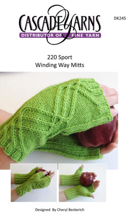 Winding Way Mitts in Cascade 220 Sport - DK245